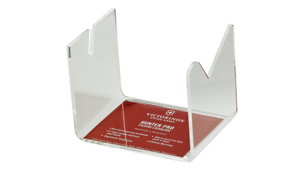 Victorinox Hunter Pro Display, Holds Hunter Pro, Information Card On Bottom Of Display, Acrylic Construction, GC9410