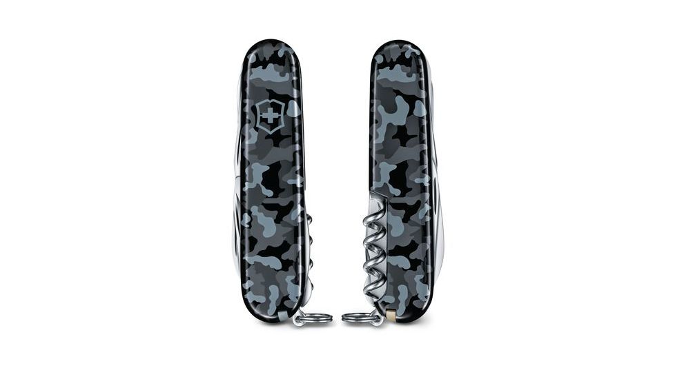 Victorinox Huntsman Medium Pocket Knife for Hunting, Navy Camo, 91mm 1.3713.942US2
