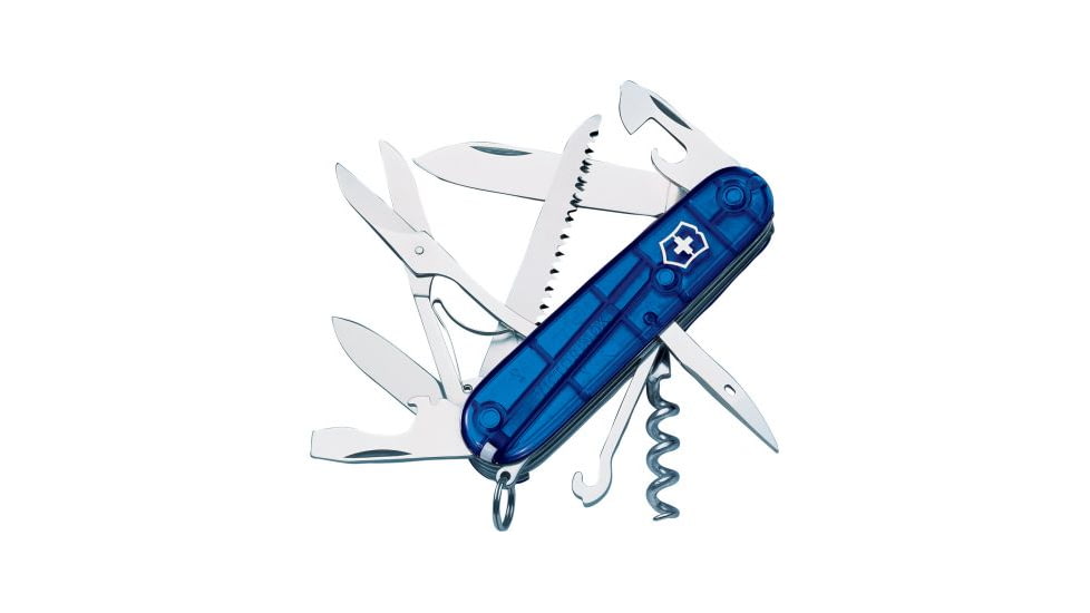 Victorinox Huntsman Swiss Army Knife, Sapphire with Pouch 56825
