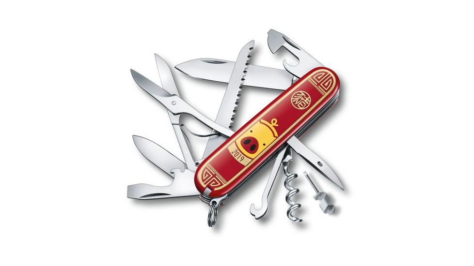 Victorinox Huntsman Year of the Pig, Red, 91mm 1.3714.E8