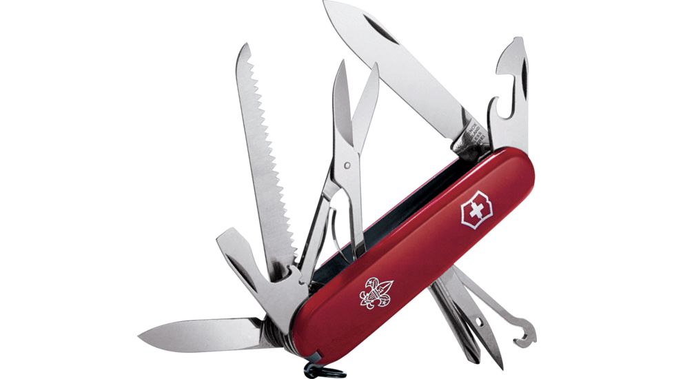 Victorinox Huntsman Boy Scout Swiss Army Knife Red 55201