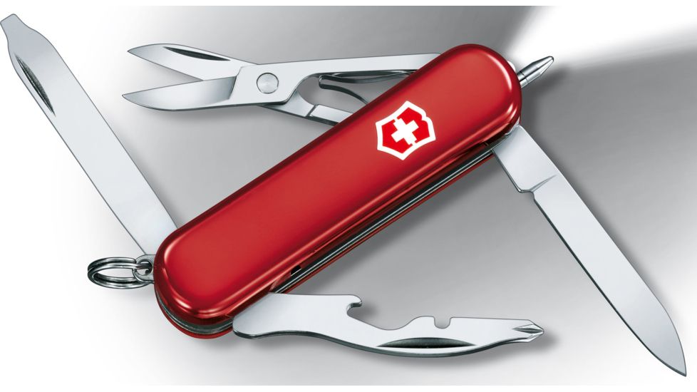Victorinox Midnite Manager White Light Swiss Army Knife Red 53751