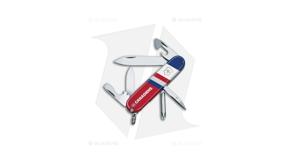 Victorinox Montreal Canadiens Tinker Swiss Army Folding Knives, Blue/Red/White Handle, Steel/Blue/Red/White, 3.58in, BHQ-205622