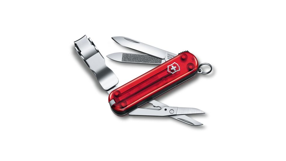 Victorinox Nail Clipper 580 Pocket Knife, Ruby, 65mm, 0.6463.TUS2