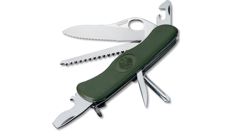 Victorinox One-Hand Trekker German Army Swiss Army Knife Olive Drab 0.8461.MW4DE-X1