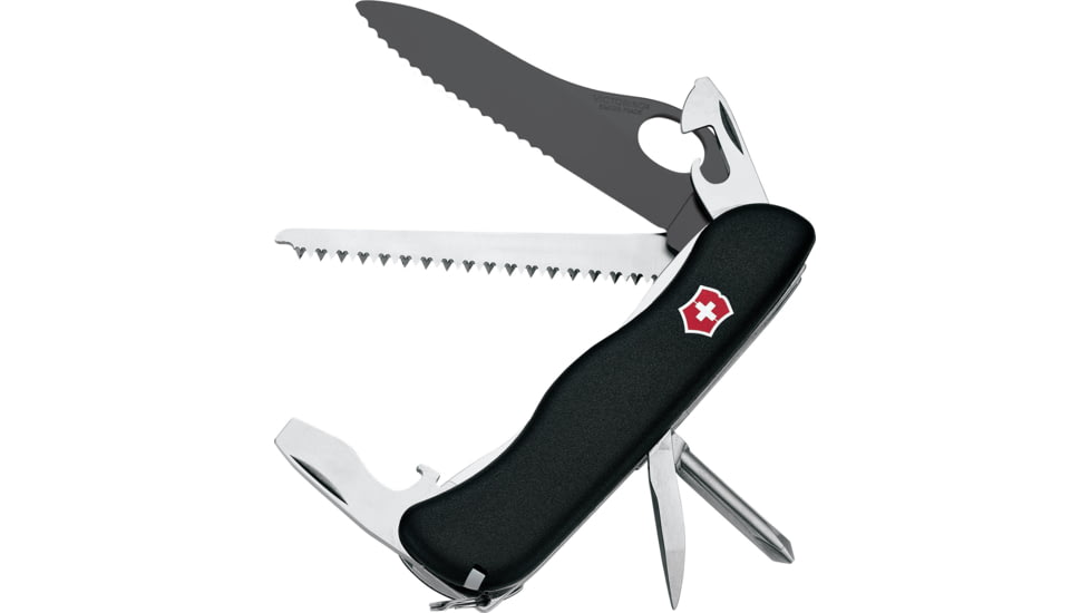 Victorinox One-Hand Trekker Black Blade Swiss Army Knife Black 54884