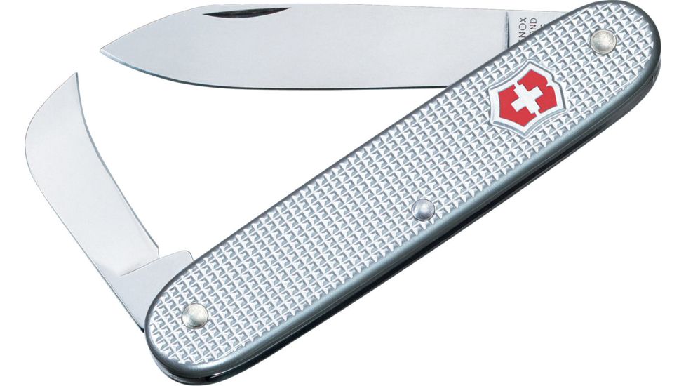 Victorinox Pioneer Pruner Swiss Army Knife Silver Alox Ribbed 53967