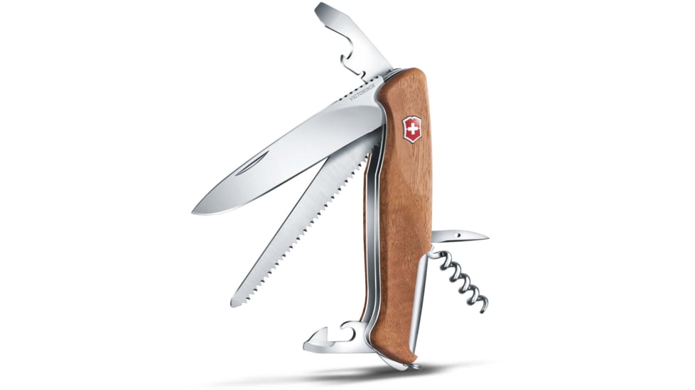 Victorinox Ranger Wood 55 Folding Knife, Walnut, 130mm, 0.9561.63-X2