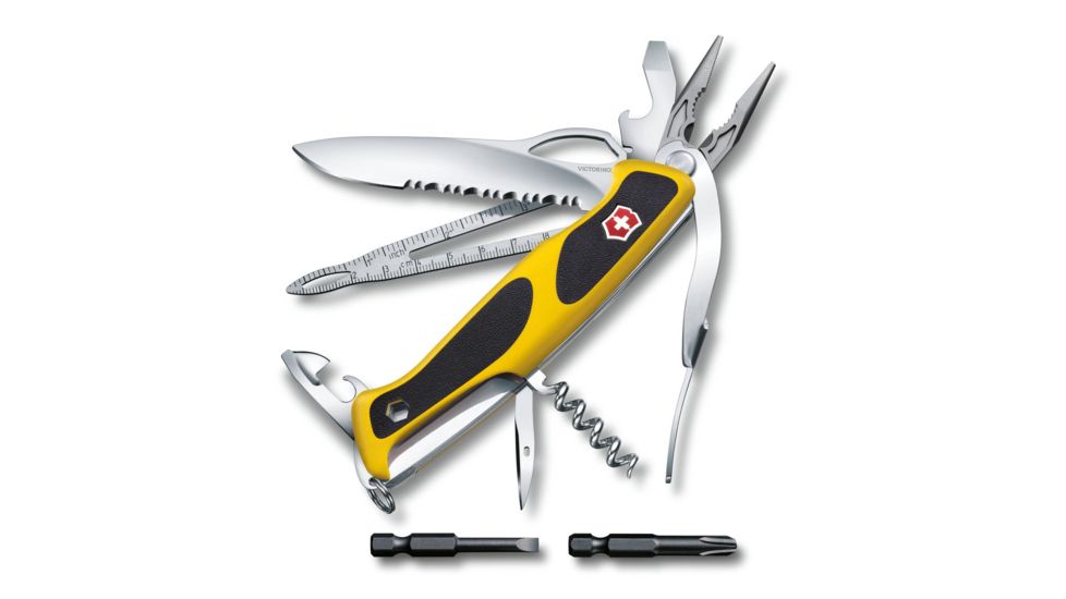 Victorinox RangerGrip Boatsman Multi-Tool, Yellow / Black, 130mm 0.9798.MWC8US1