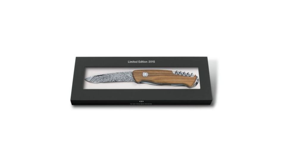 Victorinox Rangerwood Damascus Knife, Walnut, SMALL 0.9551.J15