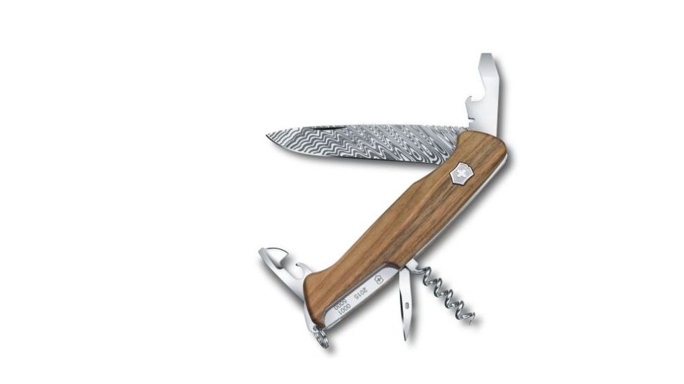 Victorinox Rangerwood Damascus Knife, Walnut, SMALL 0.9551.J15