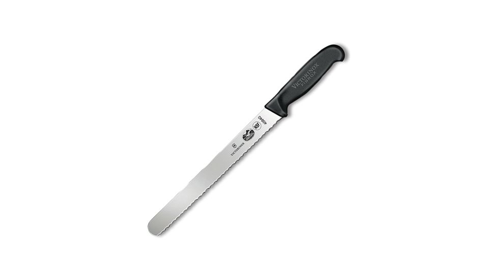 Victorinox Roast Beef Slicer 10in. Blade Wavy edge 1.25in. at Black Fibrox HDL 47640