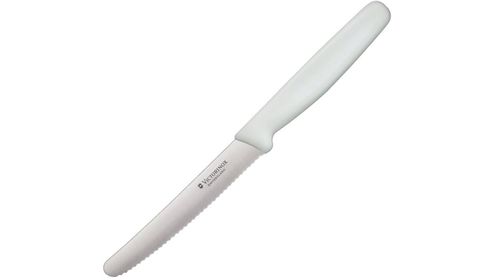 Victorinox Steak 4.25in. Wavy white plastic nylon Handle 42502