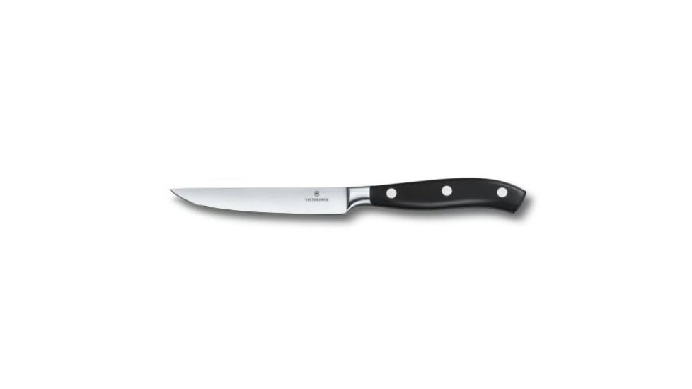 Victorinox Steak 5in. full tang spear point Wavy edge Traditional Forged Clam 7.7153.12G