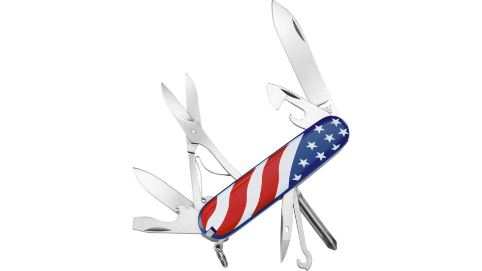 Victorinox Super Tinker U.S. Flag Swiss Army Knife - Red White Blue 1.4703.2E1-X1