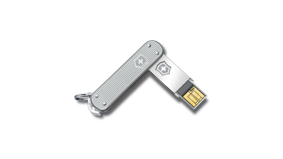 Victorinox Swiss Army 4 6171 26g4 Victorinox Slim Flight 4 Gb Silver Alox