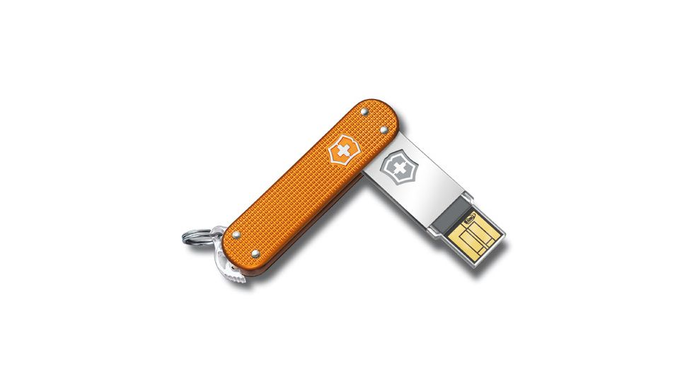 Victorinox Swiss Army 4 6171 28g4 Victorinox Slim Flight 4 Gb Orange Alox