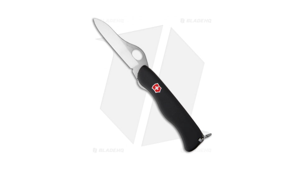 Victorinox Swiss Army Knife One Hand US Army Folding Knives, 3.50in, OD Green Handle, Steel/OD Green, 4.375in, BHQ-105877