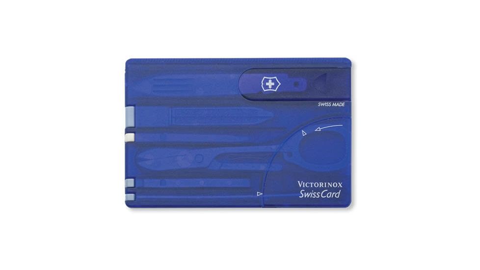 Victorinox SwissCard Translucent Swiss Army MultiTools Sapphire 53928
