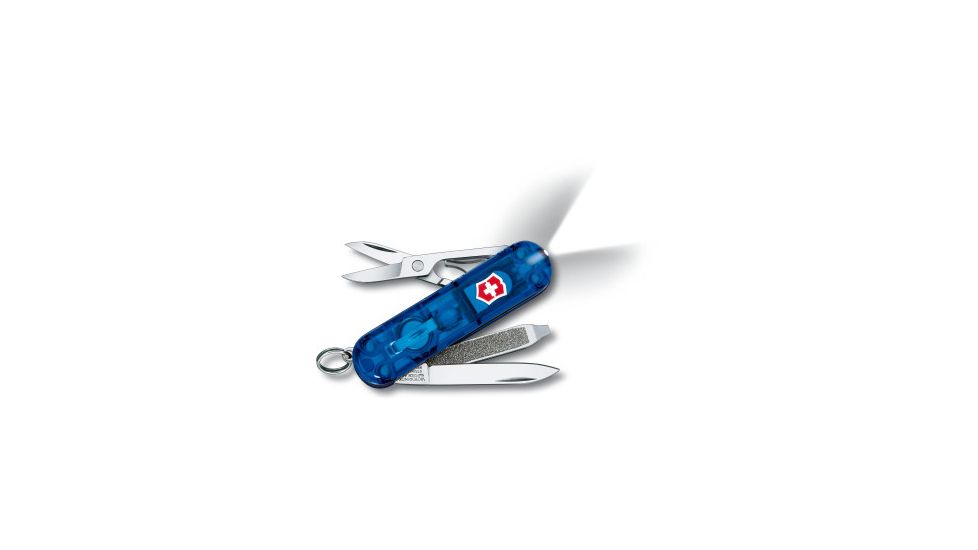 Victorinox SwissLite Pocket Knife - Swiss Army Red Knife Swiss Army Ruby Knife, Colors Victorinox SwissLite Pocket Knife - White Light Swiss Army Knife Sapphire