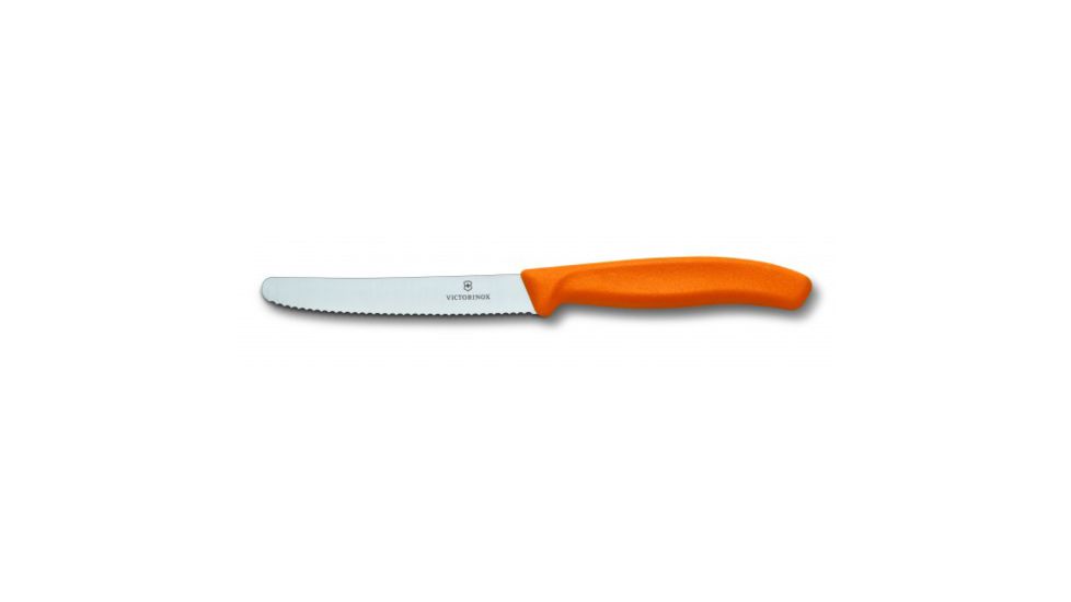 Victorinox Utility 4.50in. Serrated Round Bulk Orange 6.7836.L119