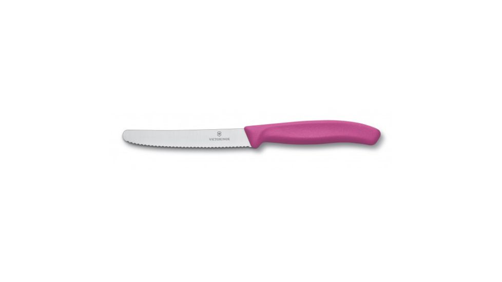Victorinox Utility 4.50in. Serrated Round Bulk Pink 6.7836.L115
