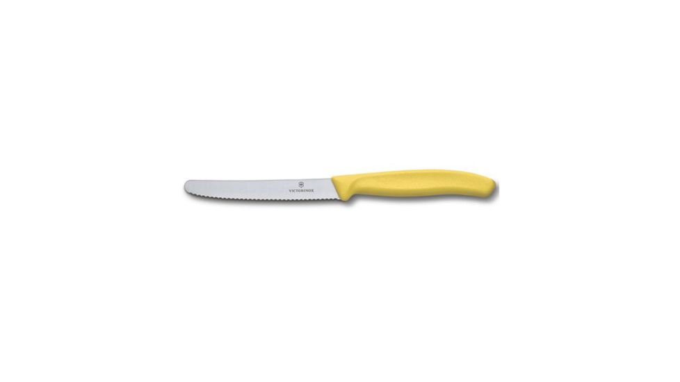 Victorinox Utility 4.50in. Serrated Round Bulk Yellow 6.7836.L118