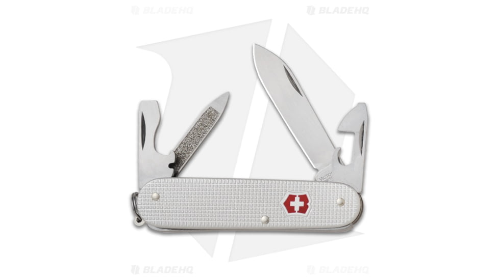 Victorinox Cadet Swiss Army Multi-Tool, 2.50in, Gray Handle, Gray/Gray, 3.30 inch, BHQ-10696