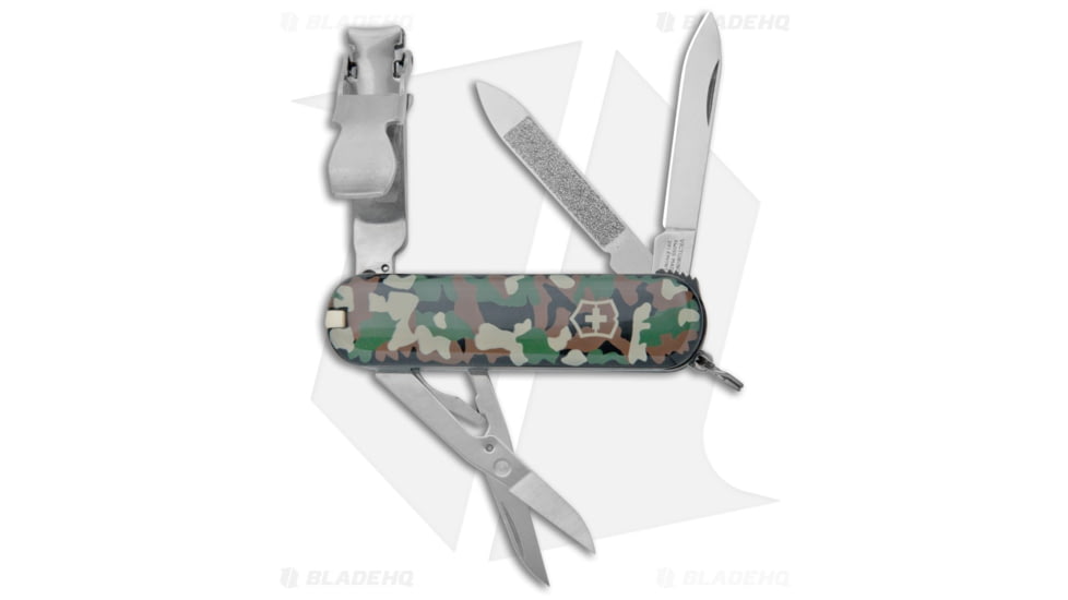 Victorinox Nail Clipper 580 Pocket Multi-Tool, 1.75in, Green Handle, Green/Gray, 2.50 inch, BHQ-102229