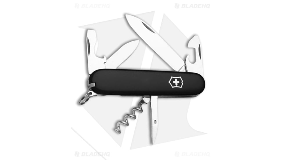 Victorinox Spartan Pocket Swiss Army Red Multi-Tool, 2.75in, Black Handle, Black/Gray, 3.58 inch, BHQ-2123