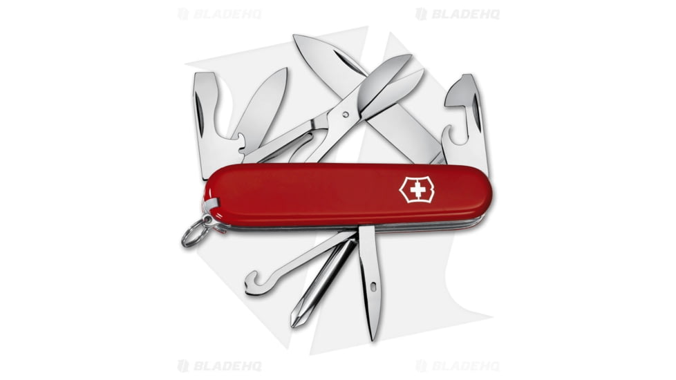 Victorinox Super Tinker Swiss Army Multi-Tool, 1.50in, Red Handle, Red/Gray, 3.58 inch, BHQ-2869