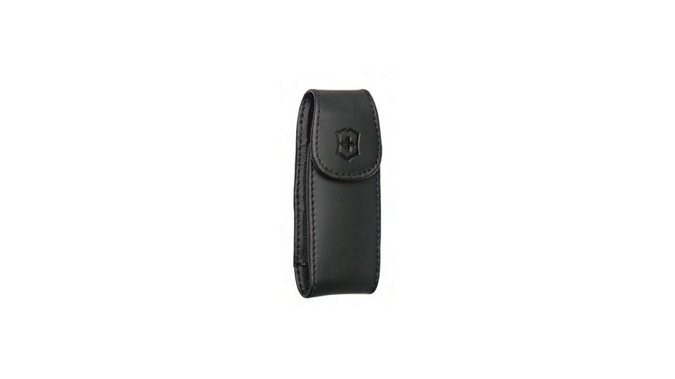 Victorinox Leather Large Clip Pouch Swiss Army Knife Pouches Black 4.1099.23