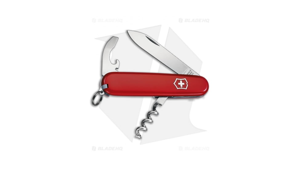 Victorinox Waiter Swiss Army Folding Knives, 1.50in, Red Handle, Steel/Red, 2.28in, BHQ-111303