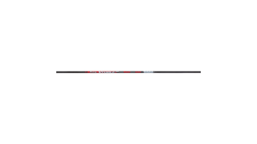 Victory VForce Sport Arrows, 600, 4 in, Feathers 6 Pack, Black, VFS-600FF-6