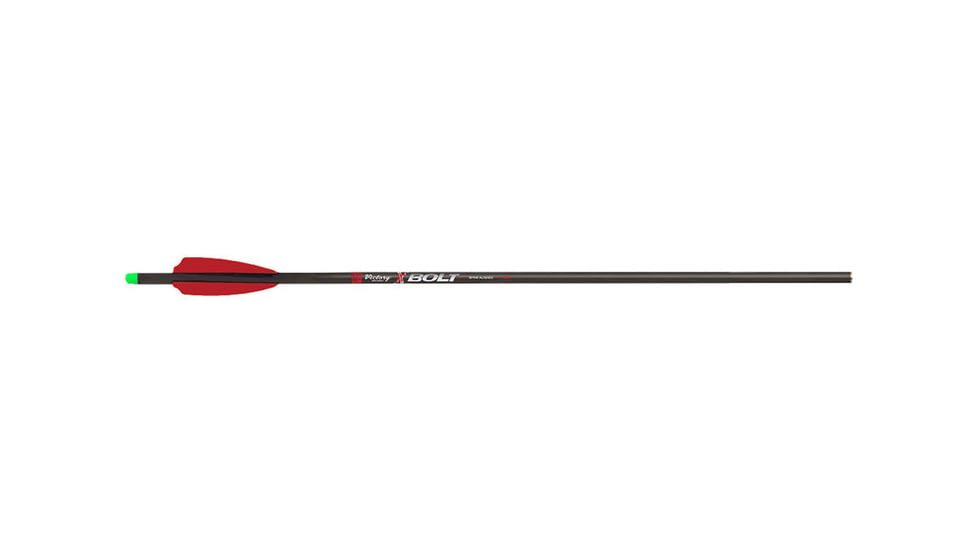 Victory Xbolt Xbow Fletched Arrows w/Half Moon Nock, 3 Pack, 20in, 325 Grain, .006in Straightness, Black, XBOLTS-20FXG-3
