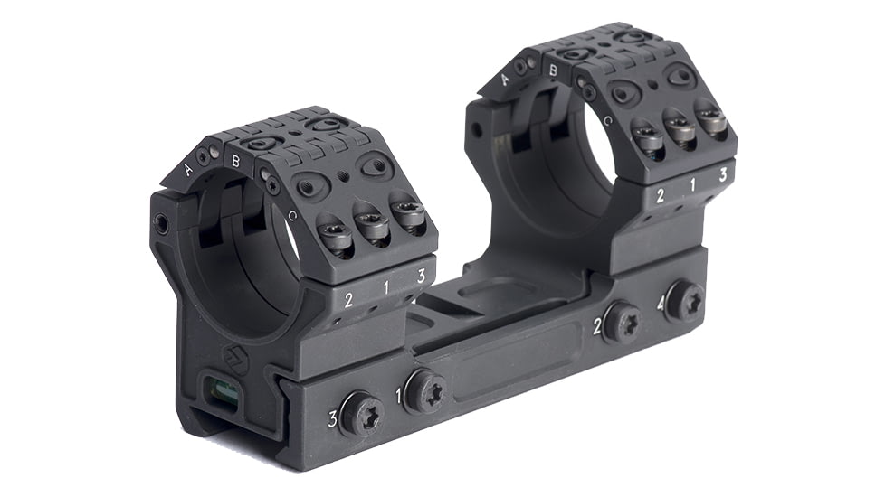 Victrix Armaments HENSOLDT Decumanus H1 Rifle Scope Rings - Key, Black, H1N00K3636