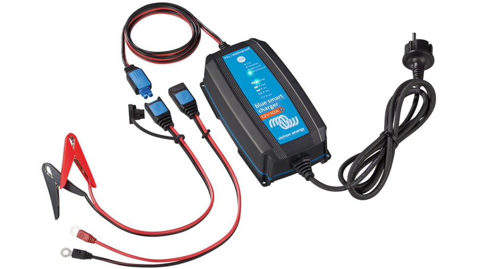 Victron Energy BlueSmart IP65 Charger, 12 volts, 10 amps, Black, BPC121031104R