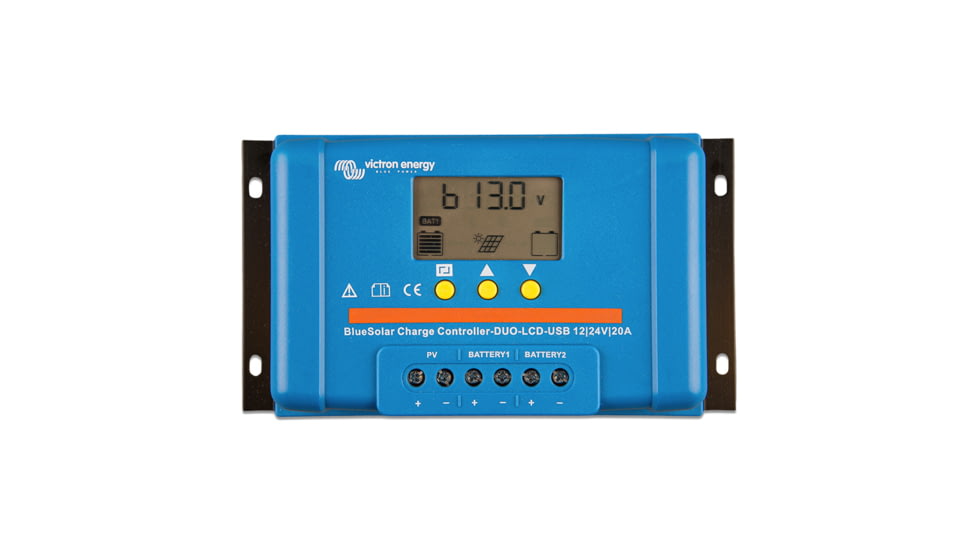 Victron Energy BlueSolar PWM Charge Controller DUO LCD &amp; USB Charge Control - 12/24VDC - 20A