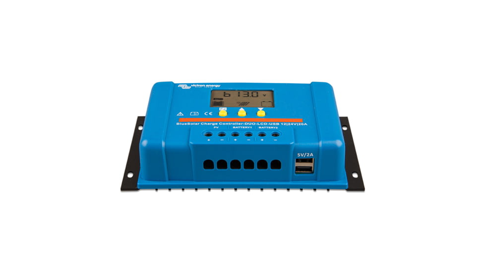 Victron Energy BlueSolar PWM Charge Controller DUO LCD &amp; USB Charge Control - 12/24VDC - 20A