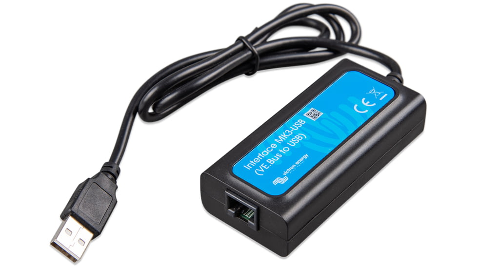 Victron Energy Interface MK3-USB Module, VE. BUS to USB, Black, ASS030140000