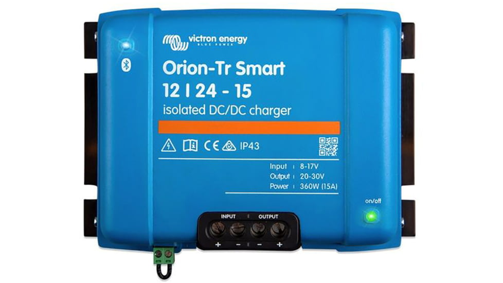 Victron Energy Orion-TR Smart DC-DC Isolated Charger / Power Supply, 20-30 volts, 15 amps, 360W, Blue, ORI122436120