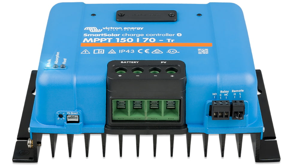 Victron Energy SmartSolar MPPT Charge Controller, 150V, 70 amps, Blue, SCC115070210
