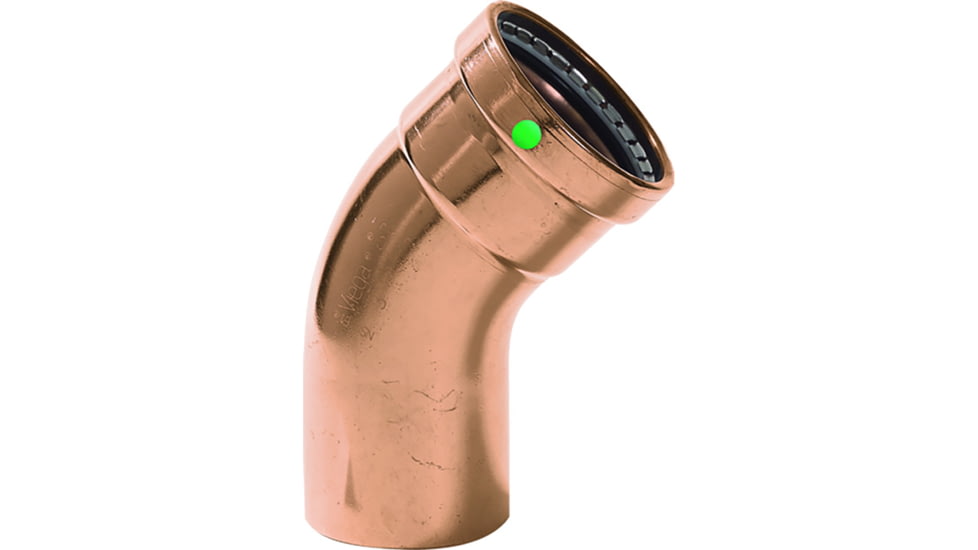 Viega ProPress XL - 2-1/2in - 45 degrees Copper Elbow - Street/Press Connection - Smart Connect Technology, 20668