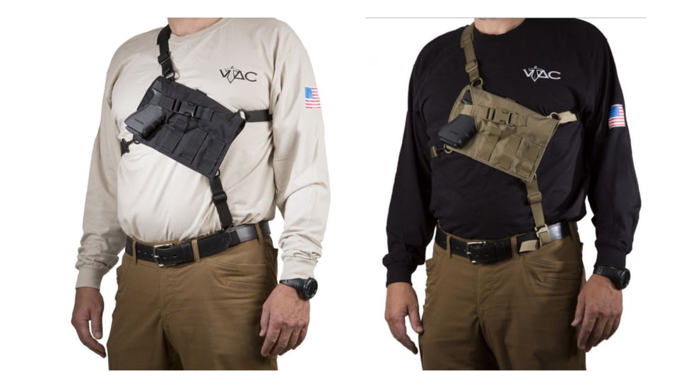 Viking Tactics VTAC Big Automatic Chest Rig, Black, Coyote