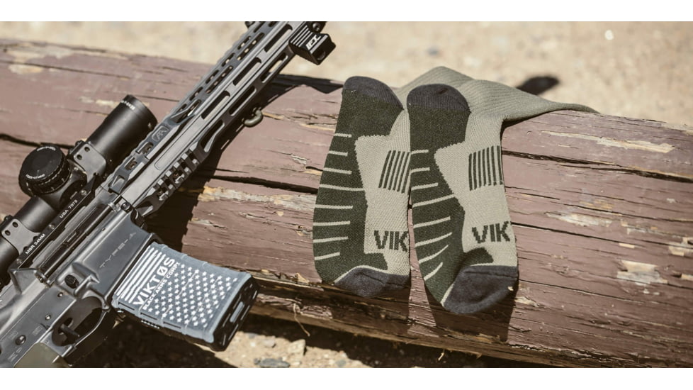 Viktos Johnny Combat Sock, 2-Pack - Mens, Olive Green, Extra Large, 2007103