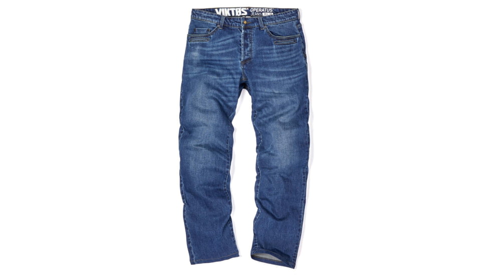 USED Viktos Operatus XP Denim Jeans, Men's, 34in Waist, 32in Inseam, Blue, 1502808, EDEMO1