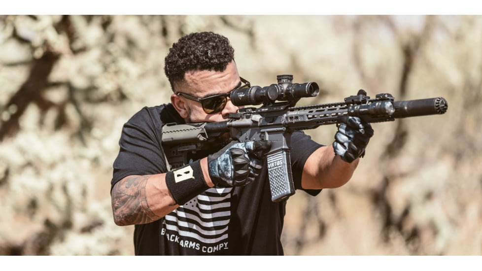 Viktos Wartorn Vented Glove, Flag Black, Small, 1204602