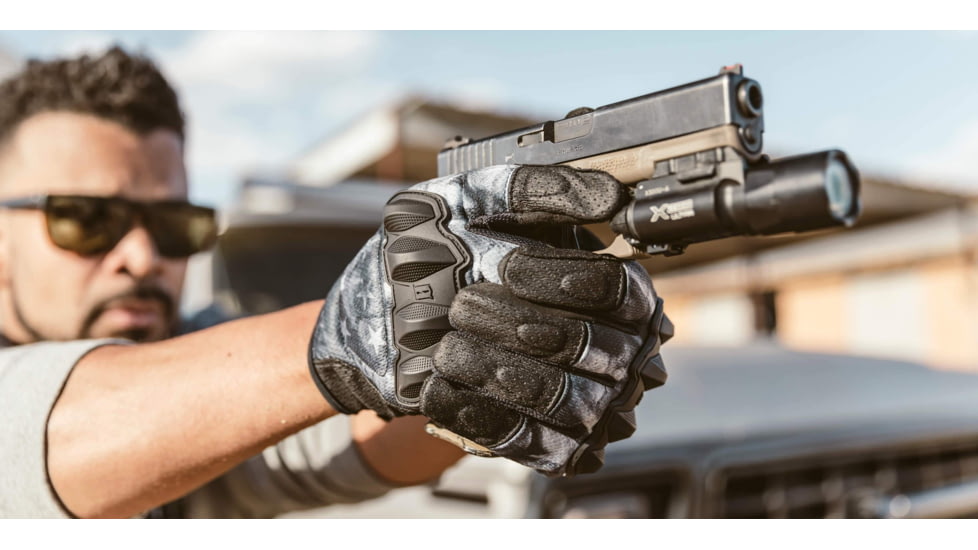 Viktos Wartorn Vented Glove, Flag Black, Small, 1204602