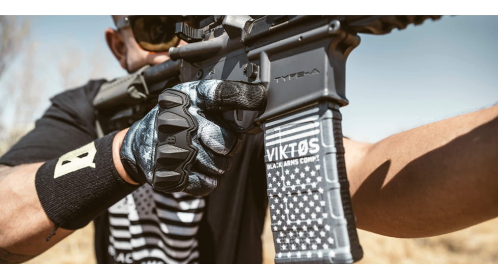 Viktos Wartorn Vented Glove, Flag Black, Small, 1204602