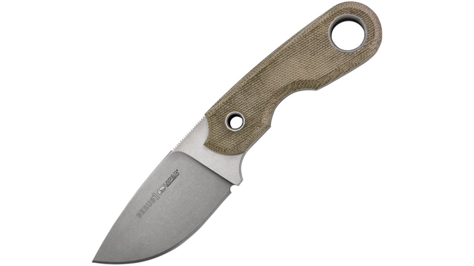 Viper Berus 1 Fixed Blade Green Knife, 2.5 stonewash finish Bohler M390 stainless drop p, Green canvas micarta handle, VT4012CG